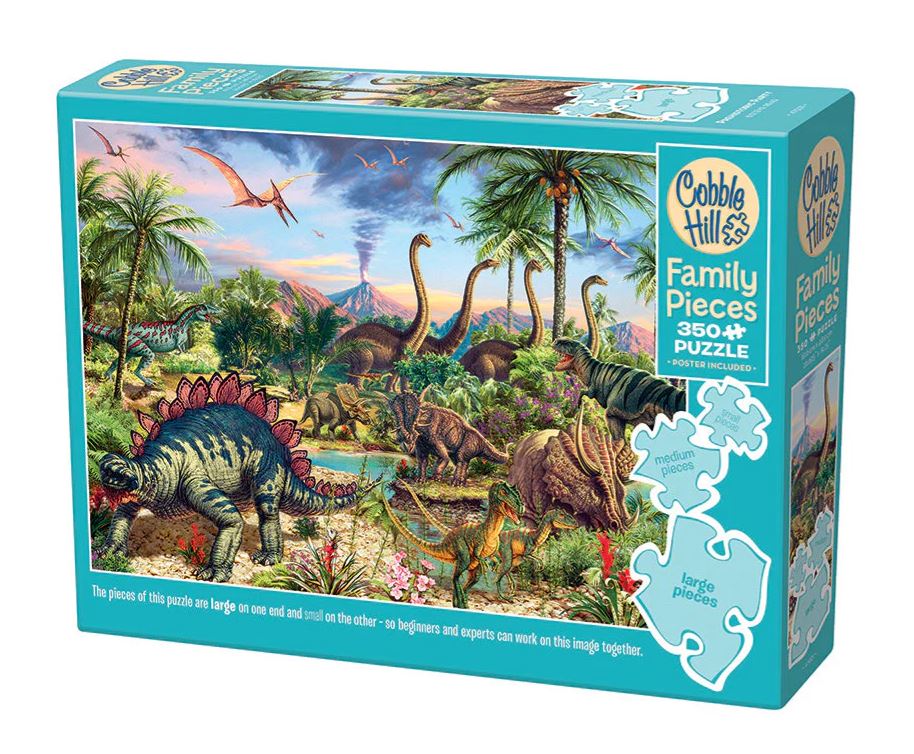 Puzzle 350Pc Family Pieces - Prehistoric Party