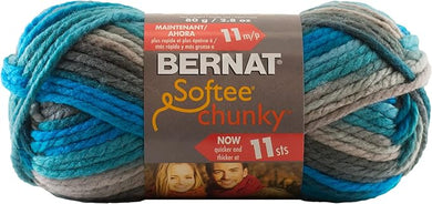 Bernat Softee Chunky 80g - Deep Waters Ombre 29632