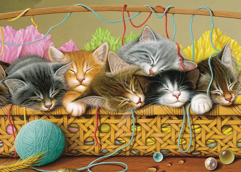Tray Puzzle 35pc - Kittens In Basket 58865