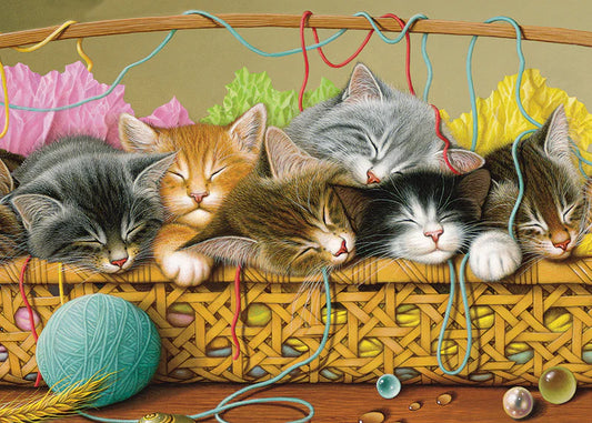 Tray Puzzle 35pc - Kittens In Basket 58865