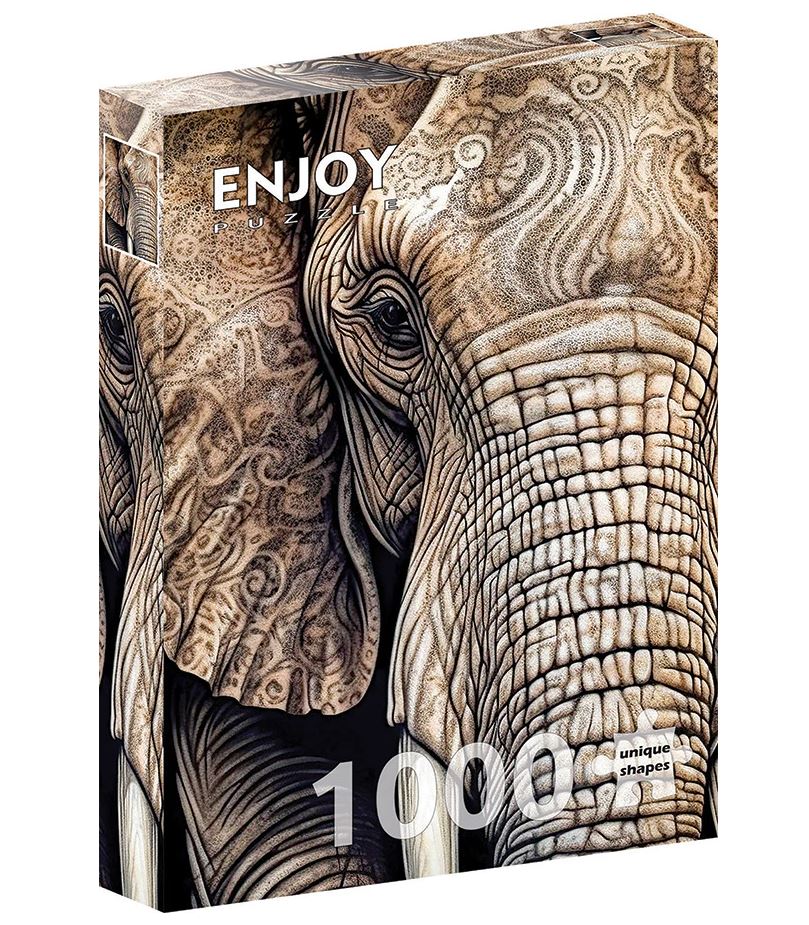 Puzzle 1000pc - Ancestral Patterns (Elephant) E-2208