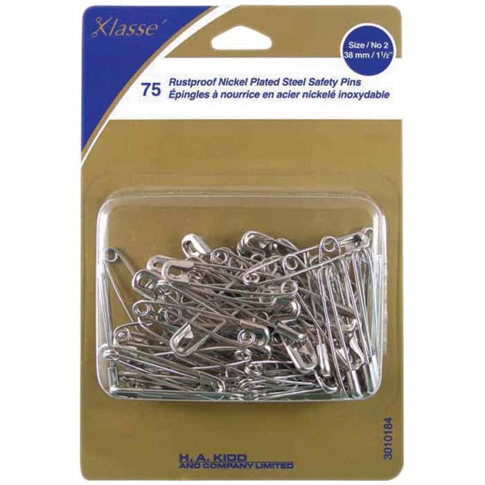 Klasse Safety Pins 38mm 75pc No.2 3010184