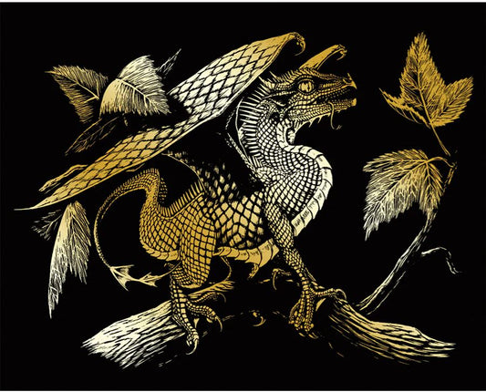 EGR Art - Gold Baby Dragon
