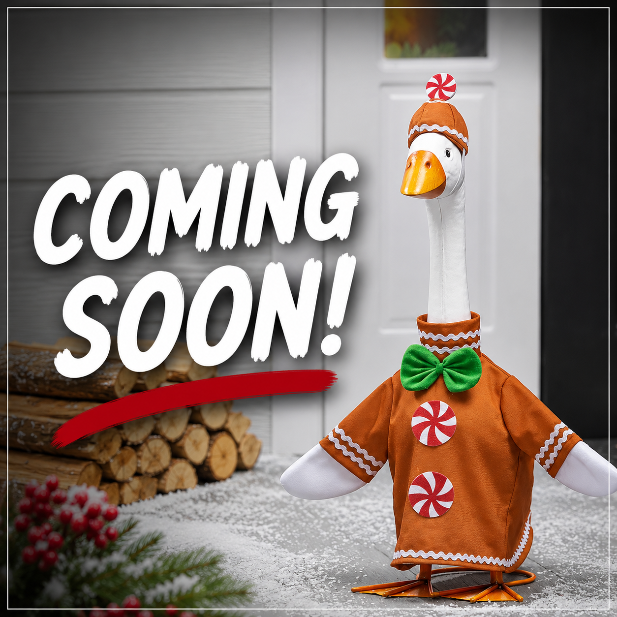 EE Porch Goose Outfit - Gingerbread