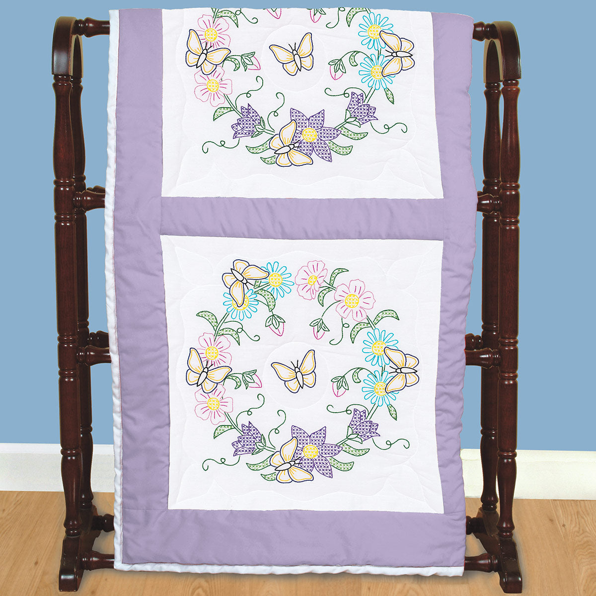 JD 18" Quilt Blocks - Butterfly Wreath 518