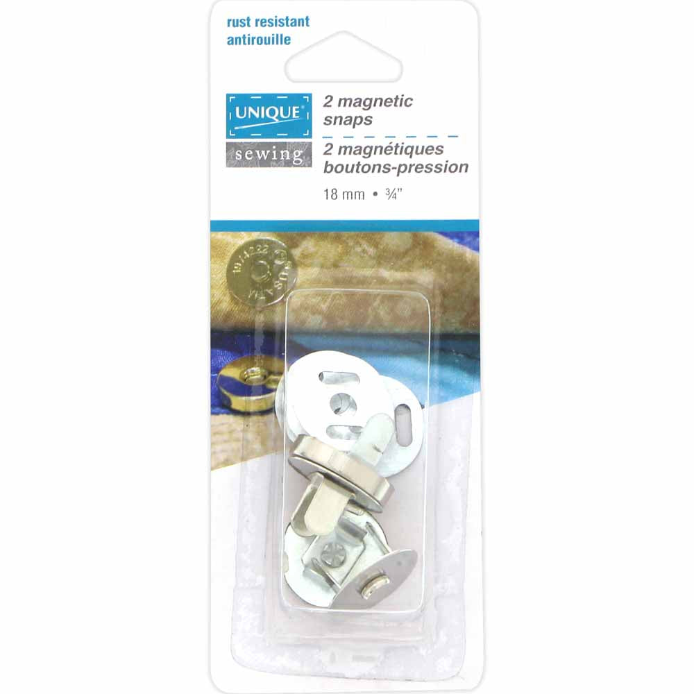 Unique Sewing Magnetic Snaps - 18 mm Silver 3036755