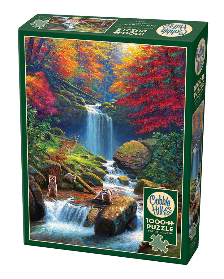 Puzzle 1000pc - Mystic Falls In Autumn 40002
