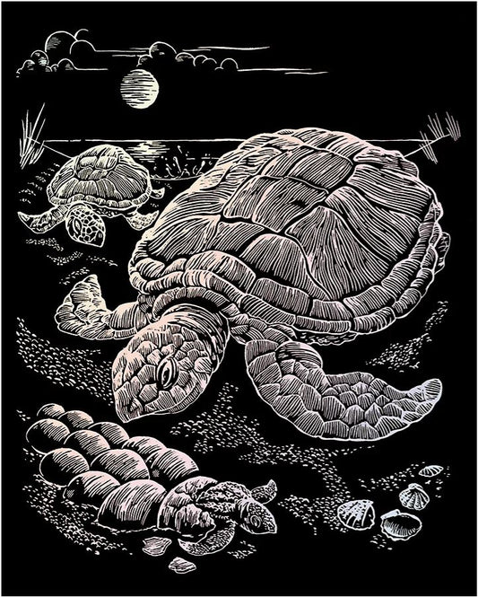 EGR Art Holographic - Swimming Sea Turtles