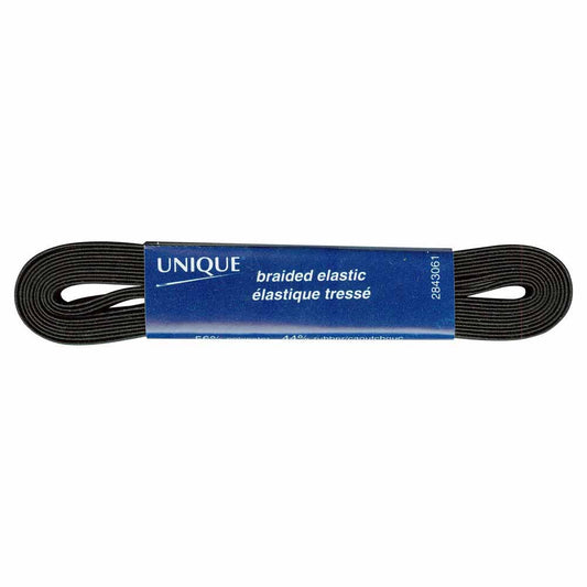 Unique Braided Elastic 6mm Black 2843061