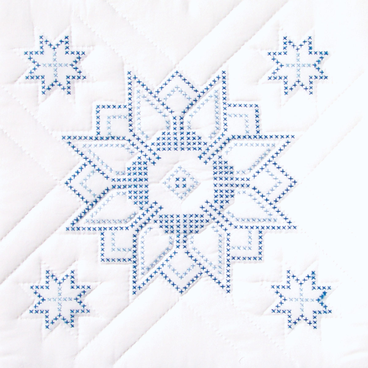 18" Quilt Block - XX Stars 54
