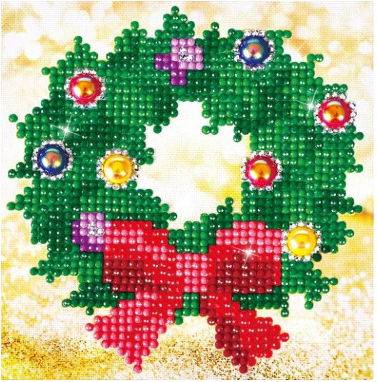 Diamond Dotz - Christmas Wreath Picture - Beginner DD2.037