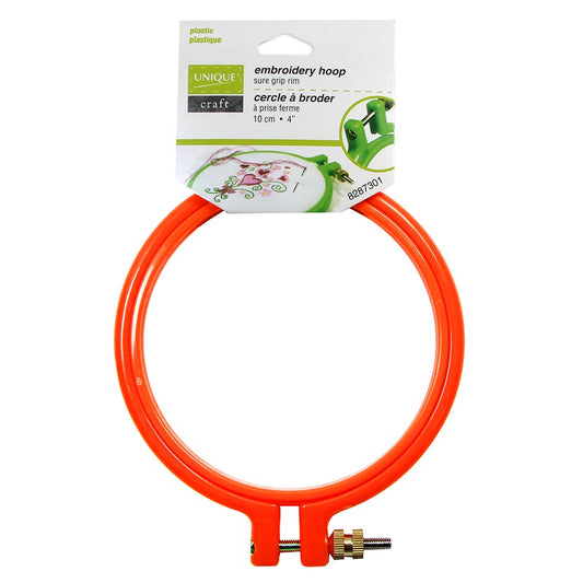 Unique Plastic Embroidery Hoop 4" Orange  8287301