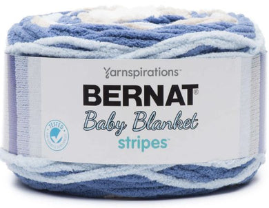 Bernat Baby Blanket Stripes 300g - Stonewash 60011