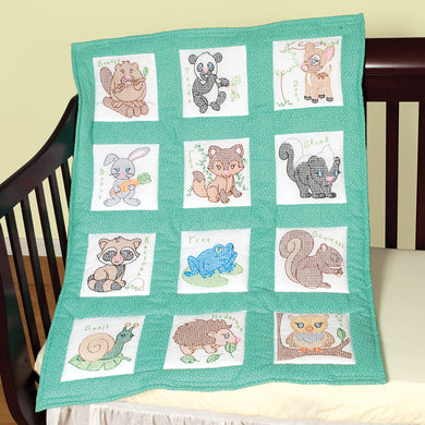 Nursery Quilt Block - Forest Friends 894