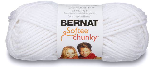 Bernat Softee Chunky 100g - White 28005