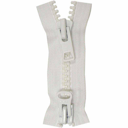 Zipper 60cm 2-Way Wht 6660501