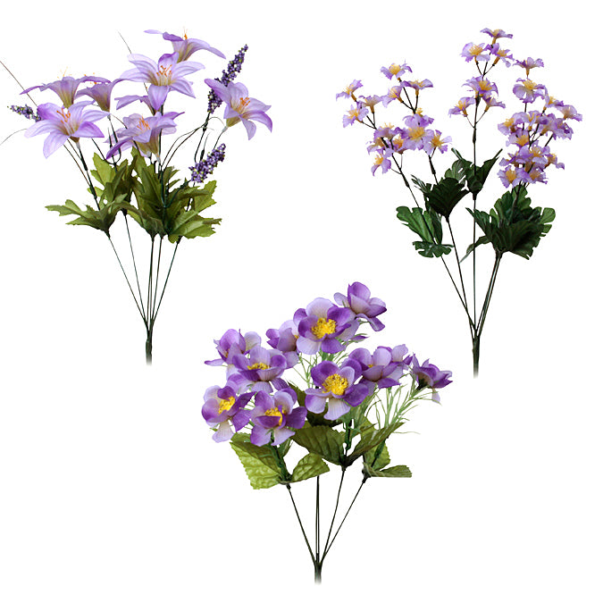 DD Flower Bush Purple 16" 17874