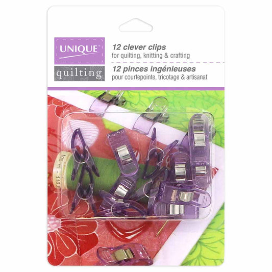 Unique Clever Clips S - Lilac 12pc  3024031