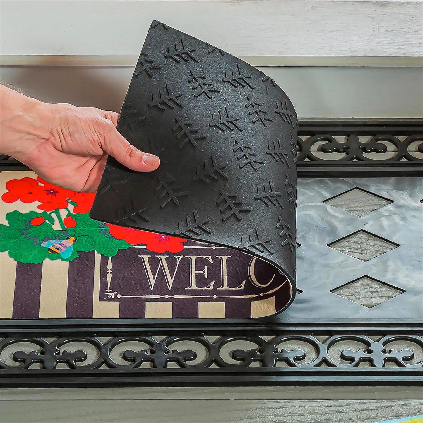 Sassafras Switch Mat Tray - Fleur Scroll