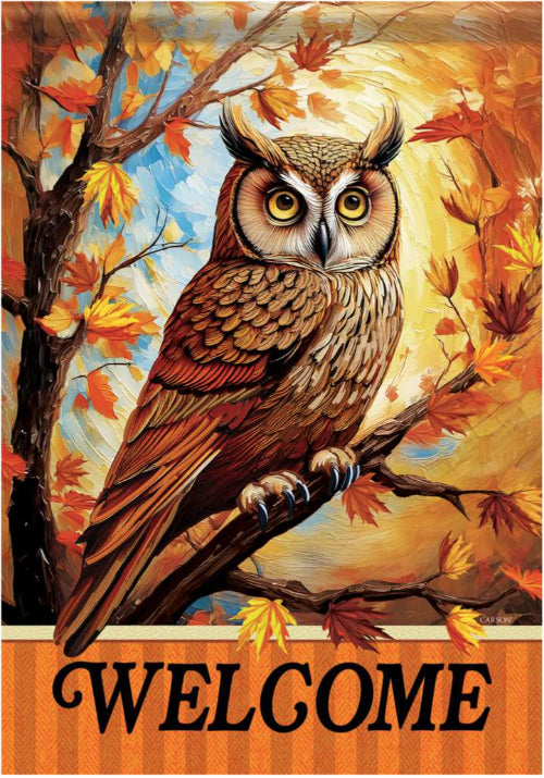 EB Lg Flag - Fall Owl