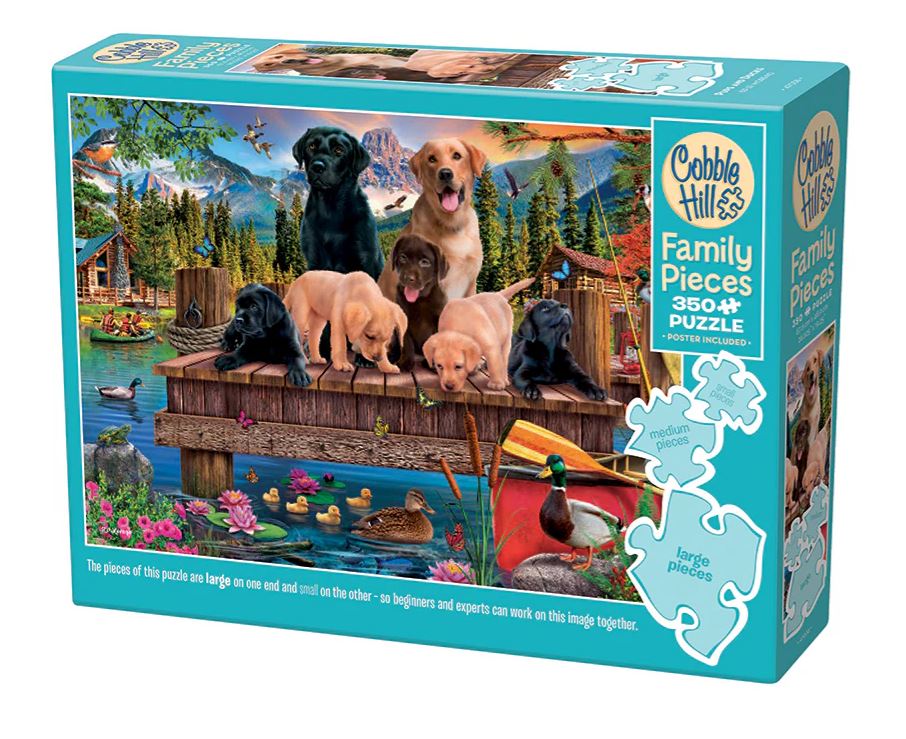 Family Puzzle 350pc - Pups and Ducks 47038