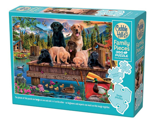 Family Puzzle 350pc - Pups and Ducks 47038