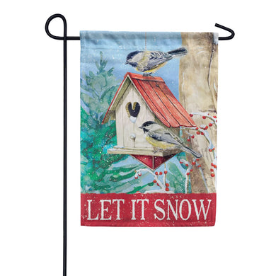 EB Garden Flag - Red Roof Birdhouse