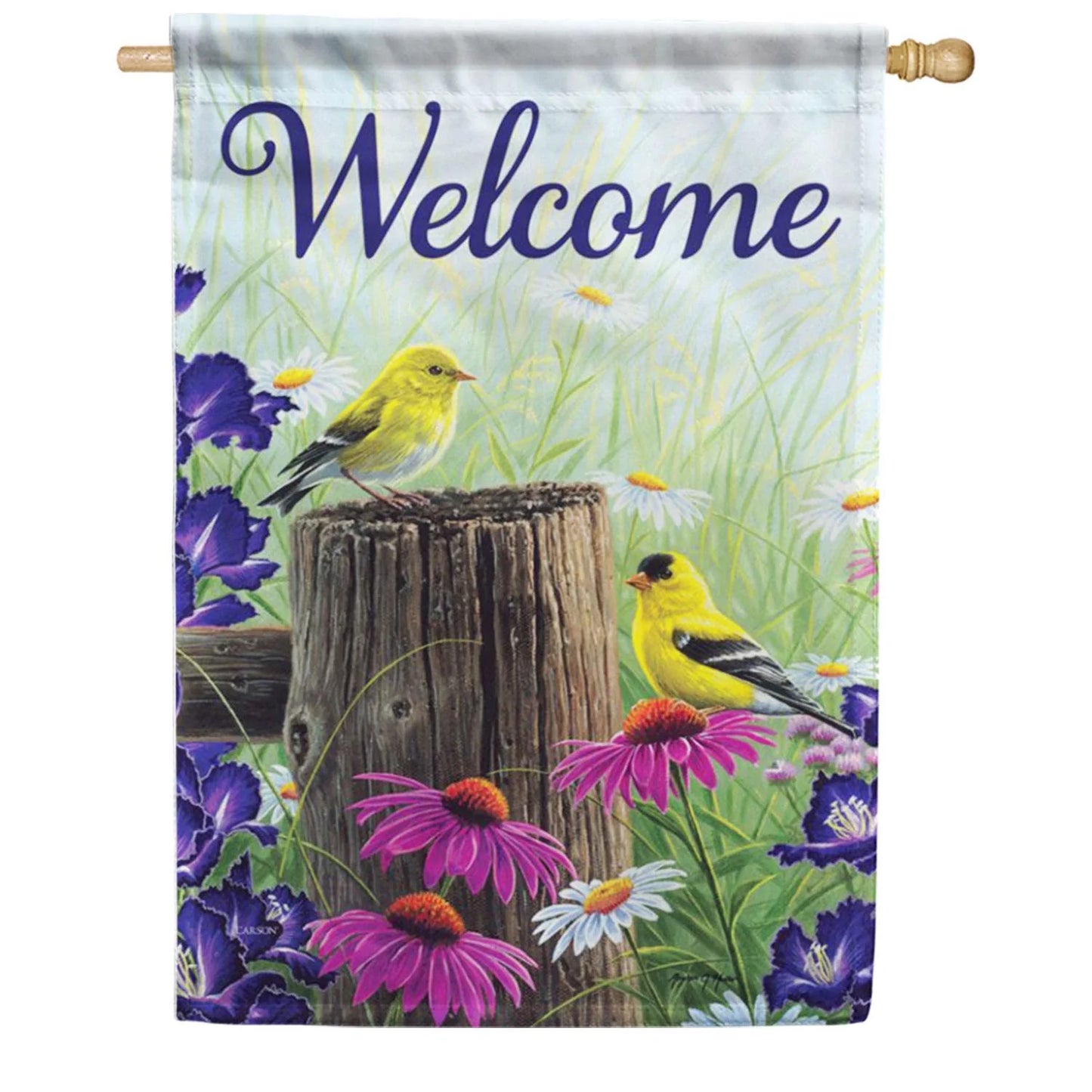 EB Lg  Flag - Goldfinch Meadow