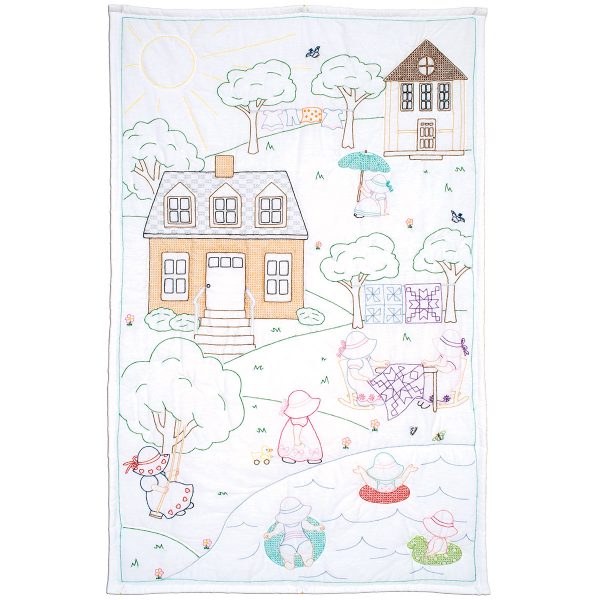 Lap Quilt - The Village Of Sunbonnet Sue