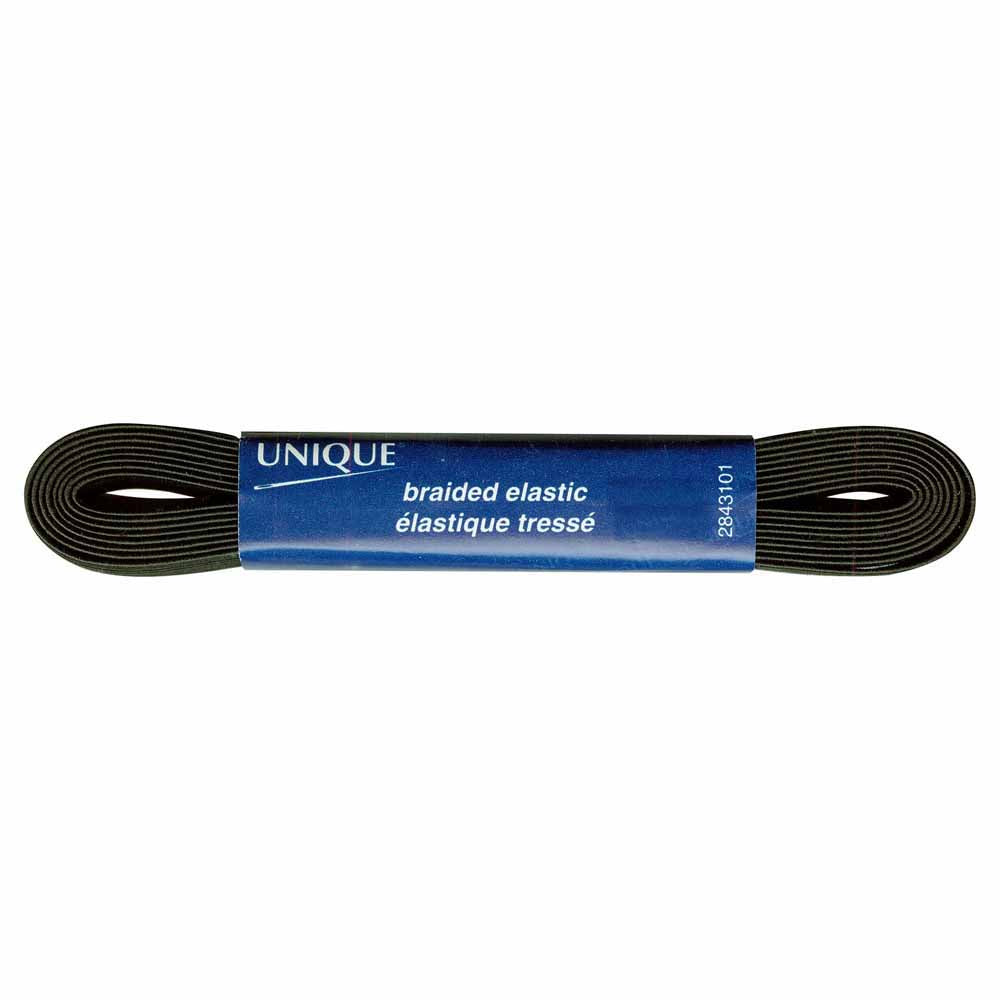 Unique Braided Elastic 10mm Black 2843101