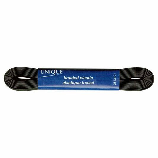 Unique Braided Elastic 10mm Black 2843101