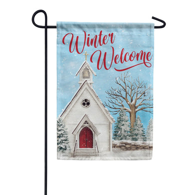 EB Garden Flag - Winter Church
