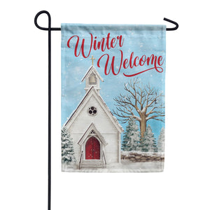 EB Garden Flag - Winter Church