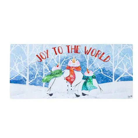 Sassafras Insert - Joy To The World Snowman Trio