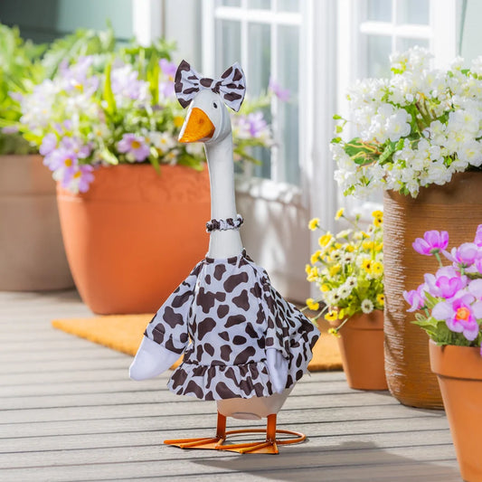 EE Porch Goose Outfit - Cow Print Gown