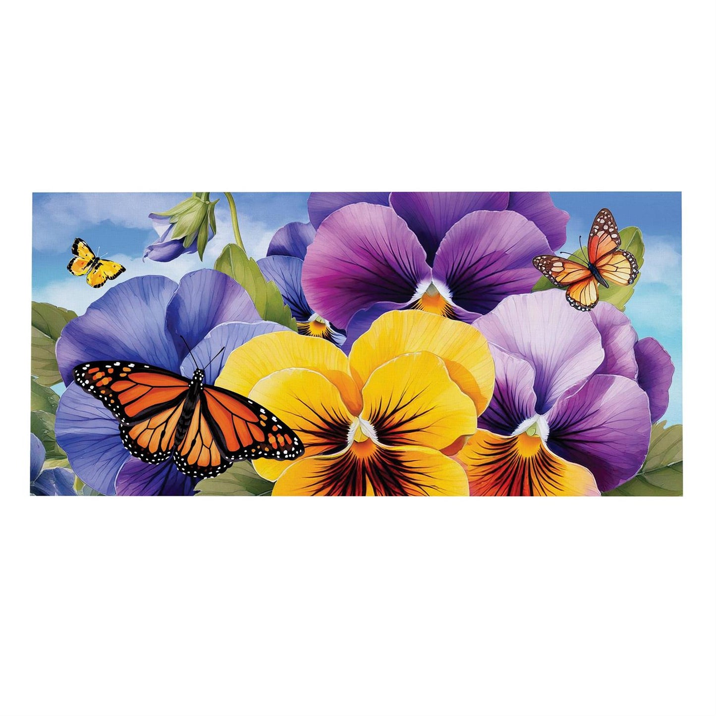 Sassafras Insert - Pansies & Butterflies
