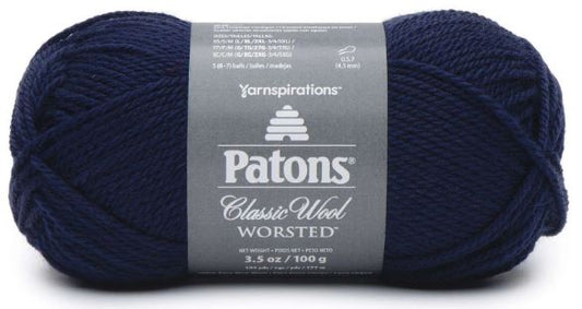 Patons Classic Wool Worsted 100g - Navy 77110
