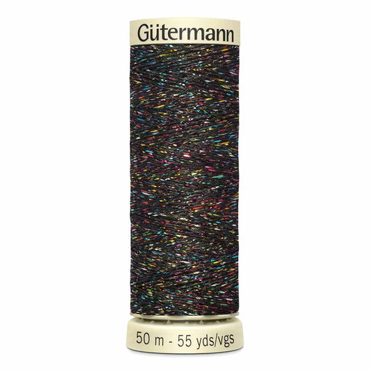 Gut Metallic Sparkle Thread 50m - Variegated Blue Sky 0071