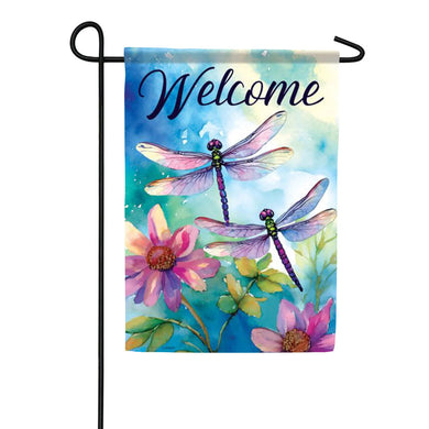 EB Garden  Flag - Dragonfly Splash
