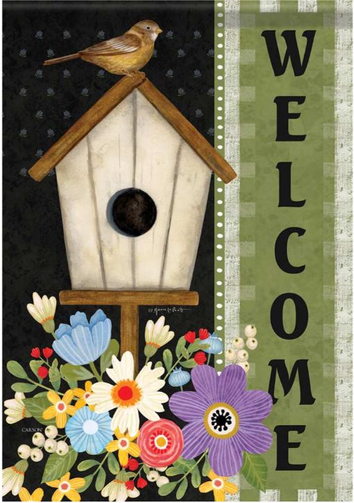 EB Large Flag - Boho Birdhouse 54796