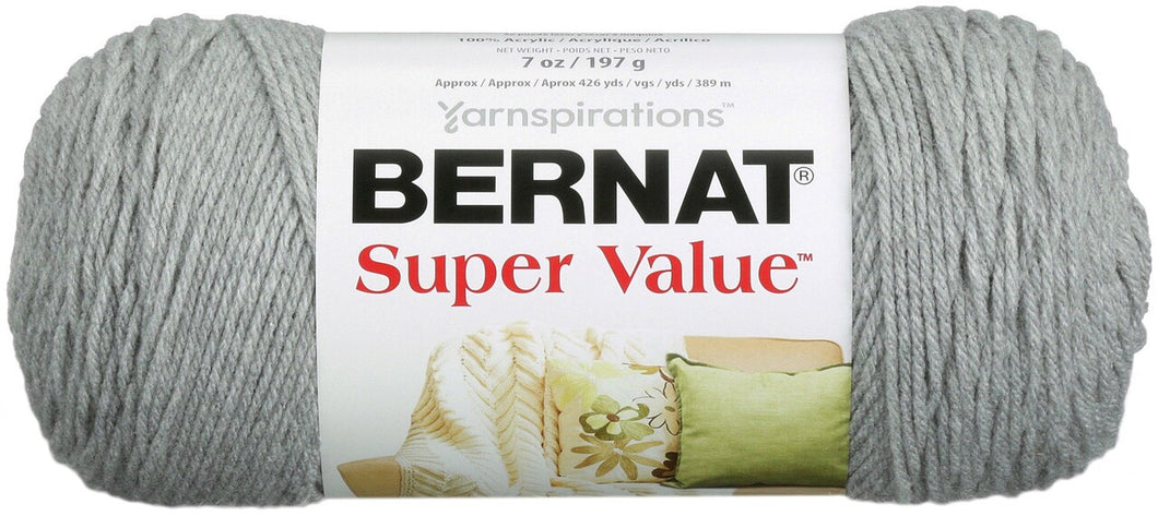 Bernat Super Value 197g - Soft Grey 53046