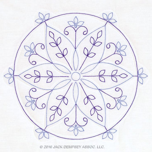 *18" Quilt Block - Simple Mandala