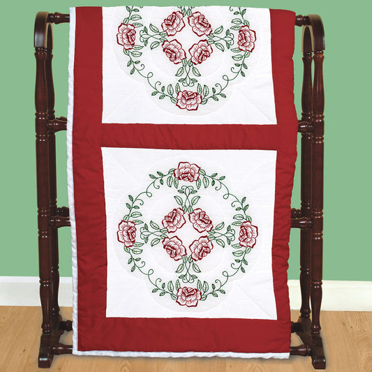 18" Quilt Blocks - Circle Of Roses 698
