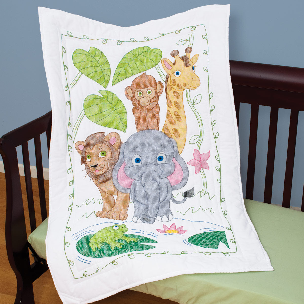 Crib Quilt Top - Jungle 548