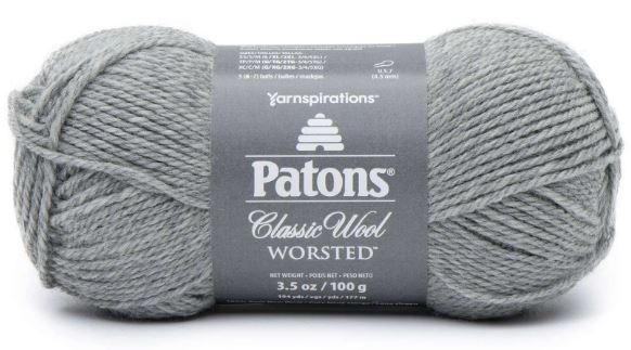 Patons Classic Wool Worsted 100g - Grey Mix 00224