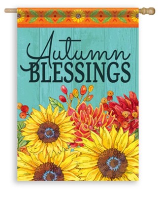 EB Lg Flag - Autumn Blessings