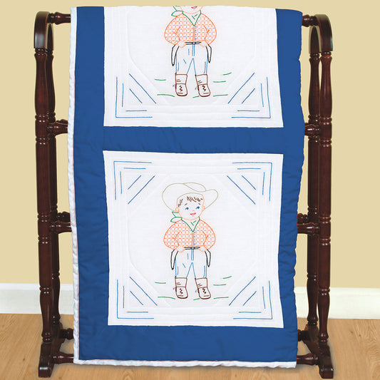 *18" Quilt Block - Cowboy 713