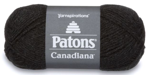 Patons Canadiana 100g - Dark Grey Mix 10042
