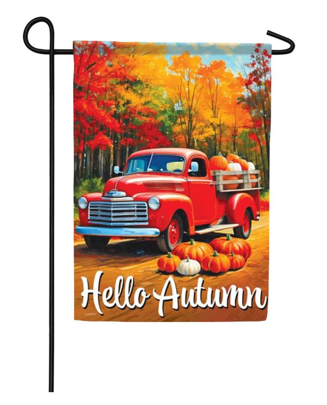 EB Garden Flag - Harvest Truck