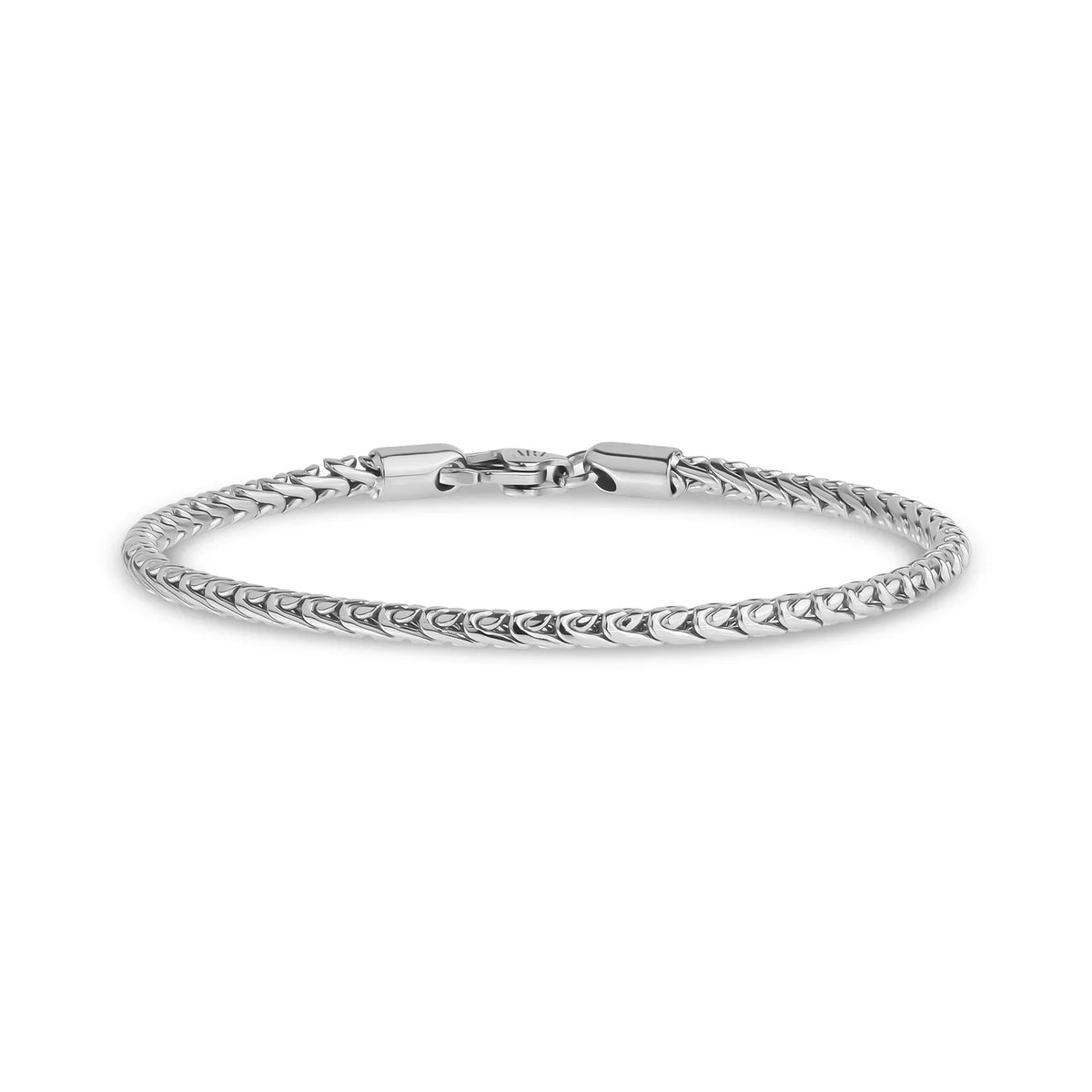 ARZ Bracelet - Silver Steel S-Link 3mm 7.5"